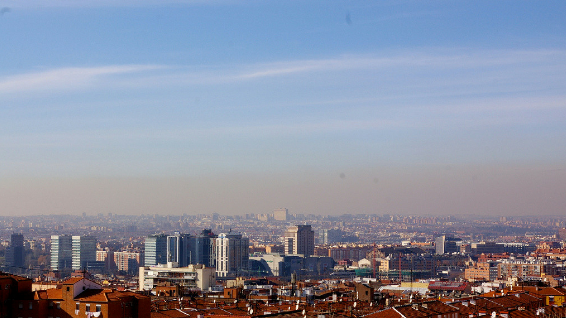 La contaminación atmosférica empeoró en 2017 en toda España